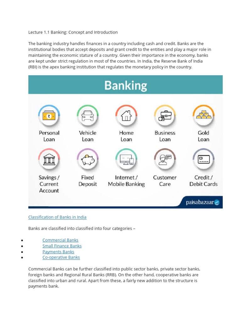 Overview of India's Banking Structure | PDF | Banks | Reserve Bank Of India