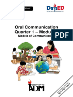 Oral Communication Module 3 Models of Communication Final Copy COP