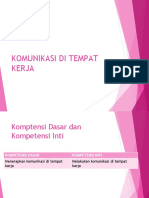 komunikasi di tempat kerja