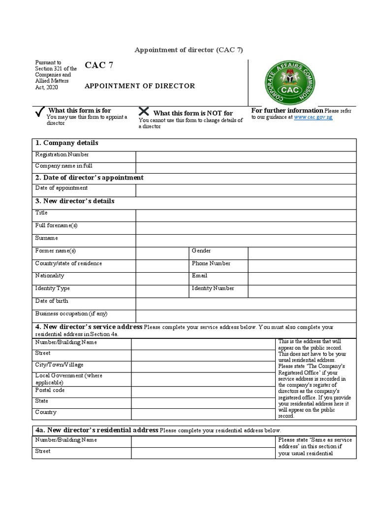 Appointment of Director | PDF | Criminal Law | Public Law