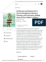 Read Architecture and Patterns For IT Service Management, Resource Planning, and Governance Online by Charles T. Betz - Books