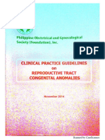 CPG On Reproductive Tract Congenital Anomalies