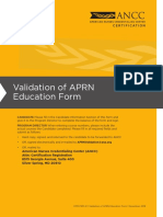 Validation of Education Form