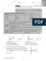 4 B Lesson Worksheet 8 - 2: X Is Called A Logarithmic