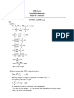 Maths 9 Icse Sample Paper 1 Solution