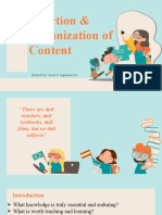 Selection & Organization of Content GRE