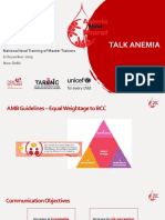 Talk Anemia: National Level Training of Master Trainers