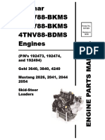 SL3640 SL3840 SL4240 Skid Loader Yanmar 3TNV88 4TNV88 Engine Parts Manual 917329