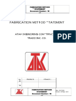 Steel Fabrication Method Statement