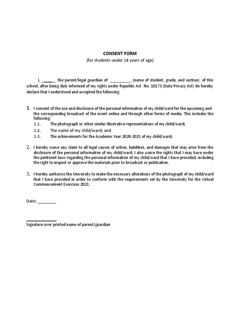 Sample WAIVER Form | PDF