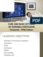 Care and Basic Settings of Portable Ventilator