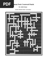 Famous Poets Crossword Puzzle