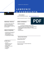 Blue and Black Modern Resume