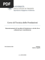 ESERCIZI DI TECNICA DELLE FONDAZIONI
