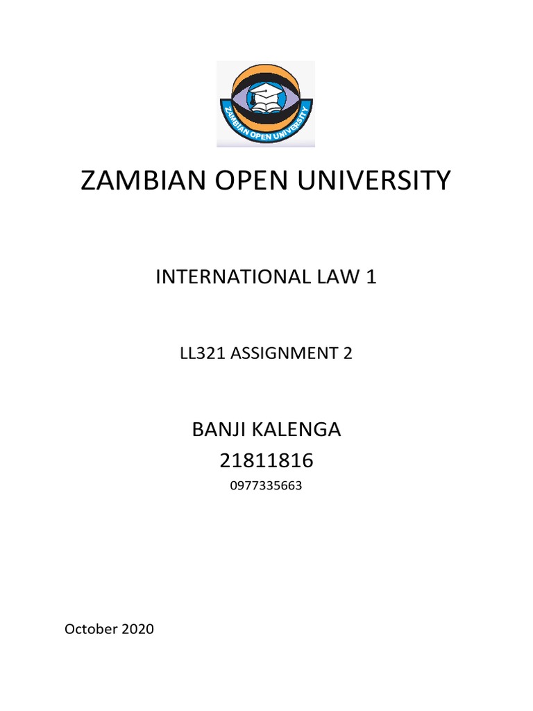 An Analysis of the Sources of International Law and Zambia's Approach