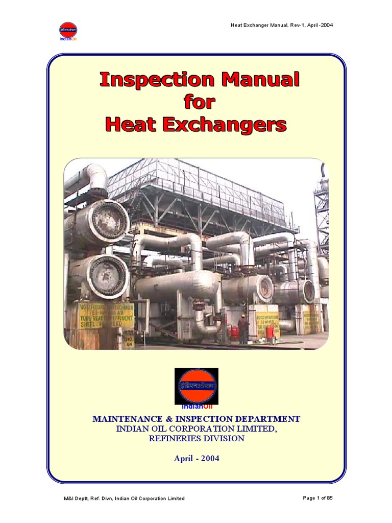 Heat Exchanger Manual-1 | PDF | Heat Exchanger | Corrosion