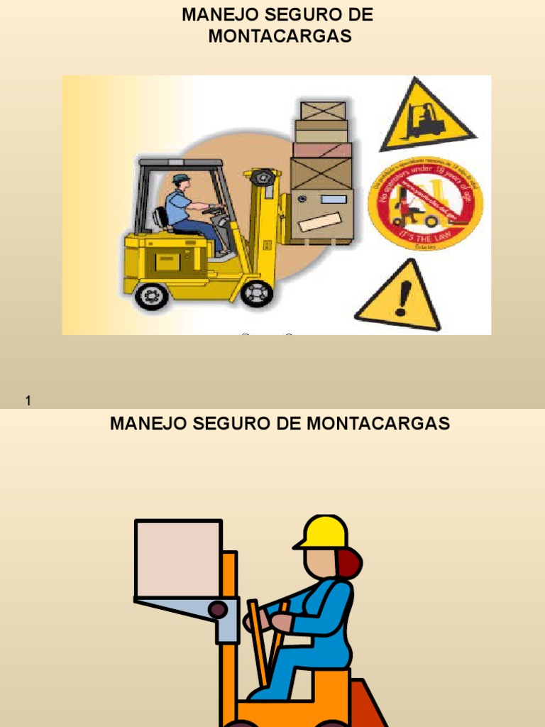 Normas de Seguridad para Montacargas | PDF | Máquina elevadora ...