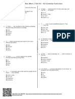 Past Simple (Was /were) Test A1 - A2 Grammar Exercises