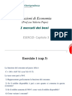 Istituzioni Di Economia 10 - Mercato Dei Beni - ESERCIZI