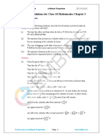 CBSE NCERT Solutions For Class 10 Mathematics Chapter 5: Back of Chapter Questions