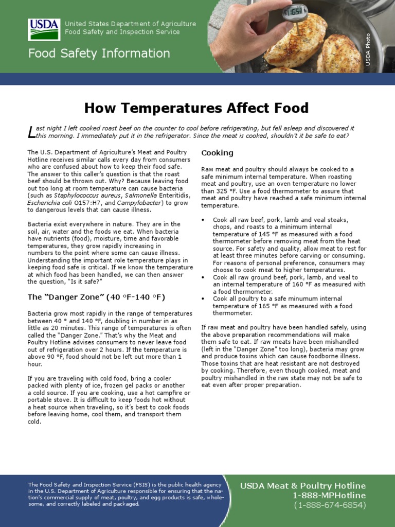 How Temperatures Affect Food Download Free PDF Beef Foods