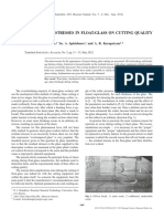 Effect of Residual Stresses in Float-Glass On Cutting Quality
