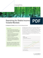 Lazard Insights: Searching For Stable Income in Volatile Markets