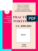 LDM Practicum Portfolio Editable Template