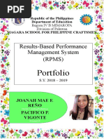 Results-Based Performance Management System (RPMS) : Portfolio