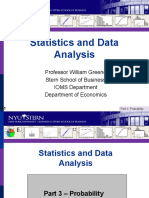 Statistics and Data Analysis Part 3: Probability