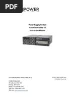 Power Supply System Guardian Access 3U Instruction Manual