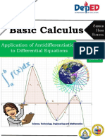 Basic Calculus: Application of Antidifferentiation To Differential Equations