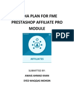 Media Plan For Fme Prestashop Affiliate Pro: Awais Ahmad Khan Syed Waqqas Mohsin