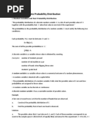 Chapter III. Discrete Probability Distribution