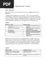 Assignment 1 - Engineering Economics