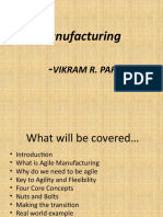 Agile Manufacturing - : Vikram R. Paranjpe