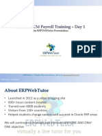 Fusion HCM Payroll Training - Day 1: An Erpwebtutor Presentation