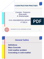 Construction Practises: Concrete: Production B. Bhattacharjee Civil Engineering Department Iit Delhi