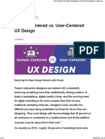 Human-Centered vs. User-Centered UX Design