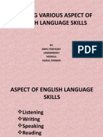 Teaching Various Aspect of English Language Skills