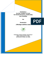 Moringa Oleifera Lam: Guidelines For The Conduct of Test For Distinctiveness, Uniformity and Stability On Drumstick