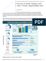 Market Research Survey On Strain Gauge Load Cell Key Players, Size, Trends, Opportunities and Growth Analysis - Facts and Trends