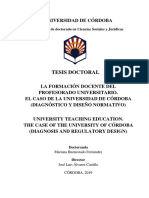 TESIS DOCTORAL - La Formación Docente Universitario - Cordova