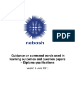Guidance On Command Words Used in Learning Outcomes and Question Papers - Diploma Qualifications