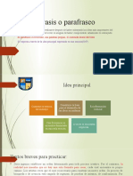 2 SEMANALa Paráfrasis o Parafraseo