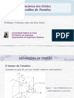 Análise de tensões em sólidos através do tensor de tensões