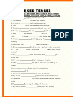 Mixed Tenses: Put The Verbs Between Brackets in The Correct Tense: Past Simple, Present Simple or Will-Future