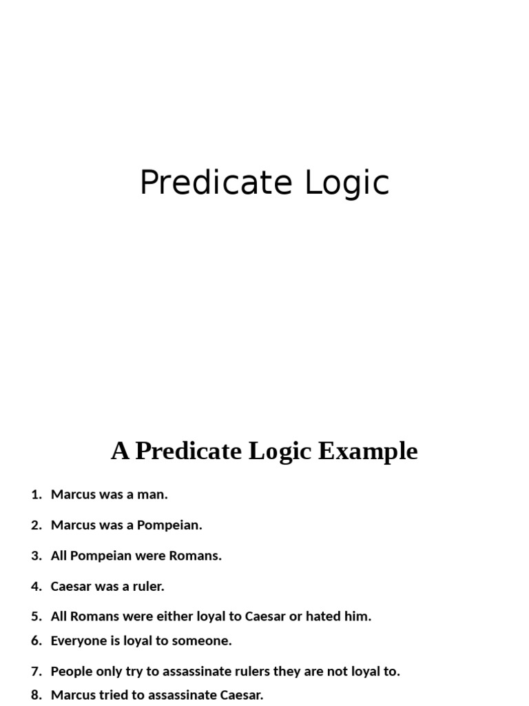 Predicate Logic 2 | PDF | Logic | Teaching Mathematics