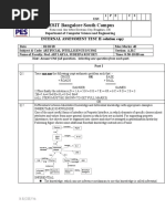 PESIT Bangalore South Campus: Internal Assessment Test Ii-Solution