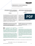 Concepto y Dimensiones Del Clima Organizacional